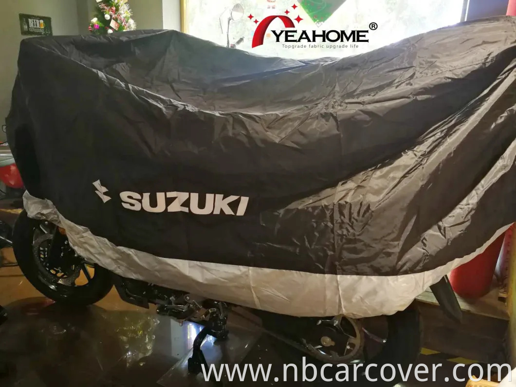 Motorcycle Cover Customized Logo Printed Patchwork Outdoor Protective Motorbike Cover